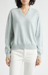 Johnstons of Elgin Lunan Cashmere V-Neck Sweater