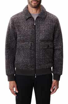 Robert Barakett Crue Tweed Bomber Jacket
