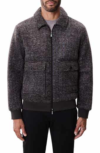 Robert Barakett Crue Tweed Bomber Jacket