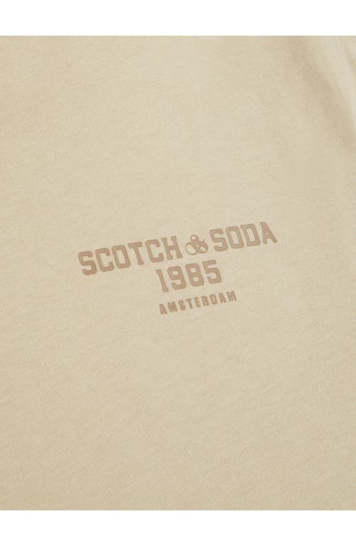 Scotch & Soda Short Sleeve Graphic T-shirt In Neutral