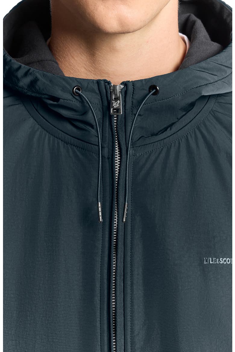 Half Raglan Hybrid Hoodie, Alternate, color, Dark Navy