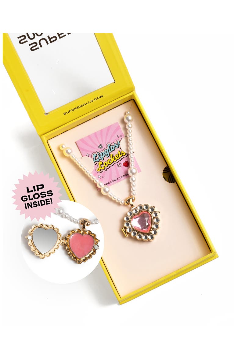 Sweetheart Surprise Lipgloss Locket, Main, color, MULTI