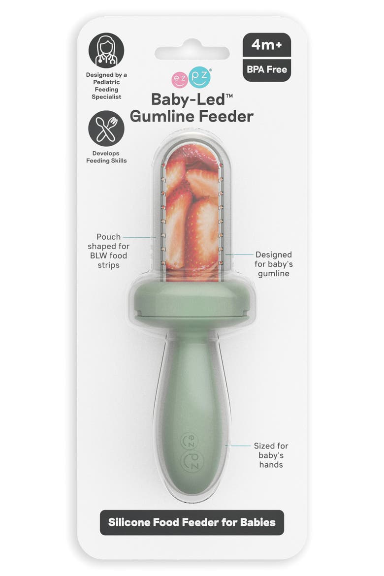 Baby Led Gumline Feeder, Alternate, color, SAGE