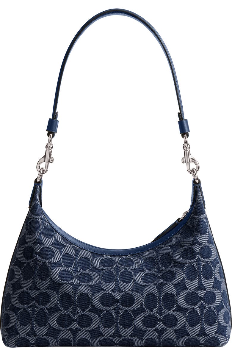 COACH Juliet Signature Washed Denim Shoulder Bag, Alternate, color,