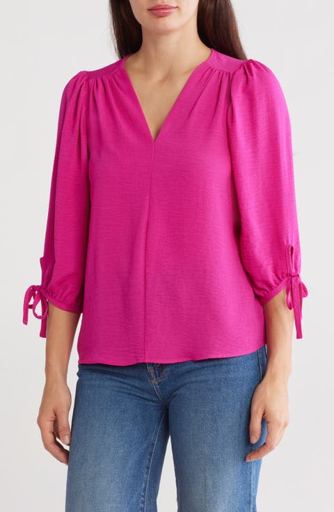 Ditsy Puff Sleeve Blouse