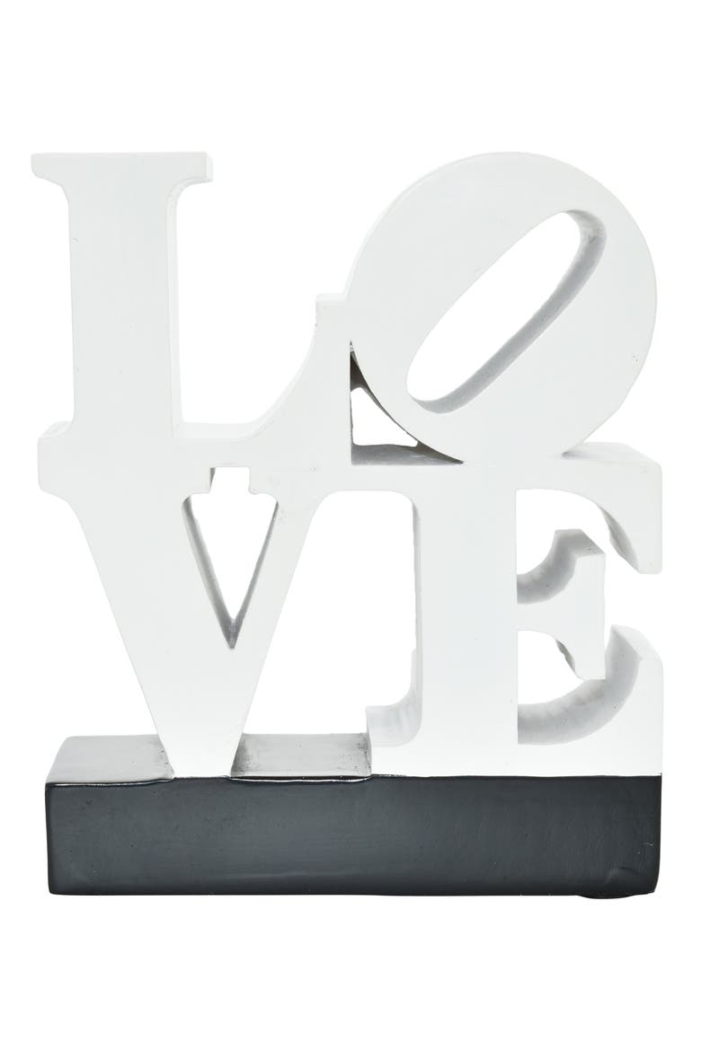 Love Sign Sculpture, Main, color, WHITE