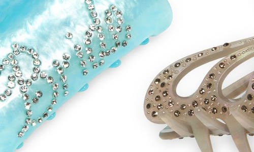 Tasha Bridal 2-pack Assorted Crystal Jaw Hair Clips