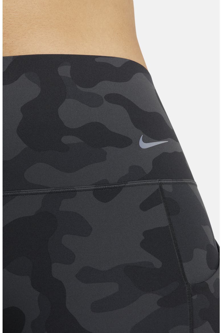 Universa Dri-FIT High Rise Training Shorts, Alternate, color, OFF NOIR/ BLACK