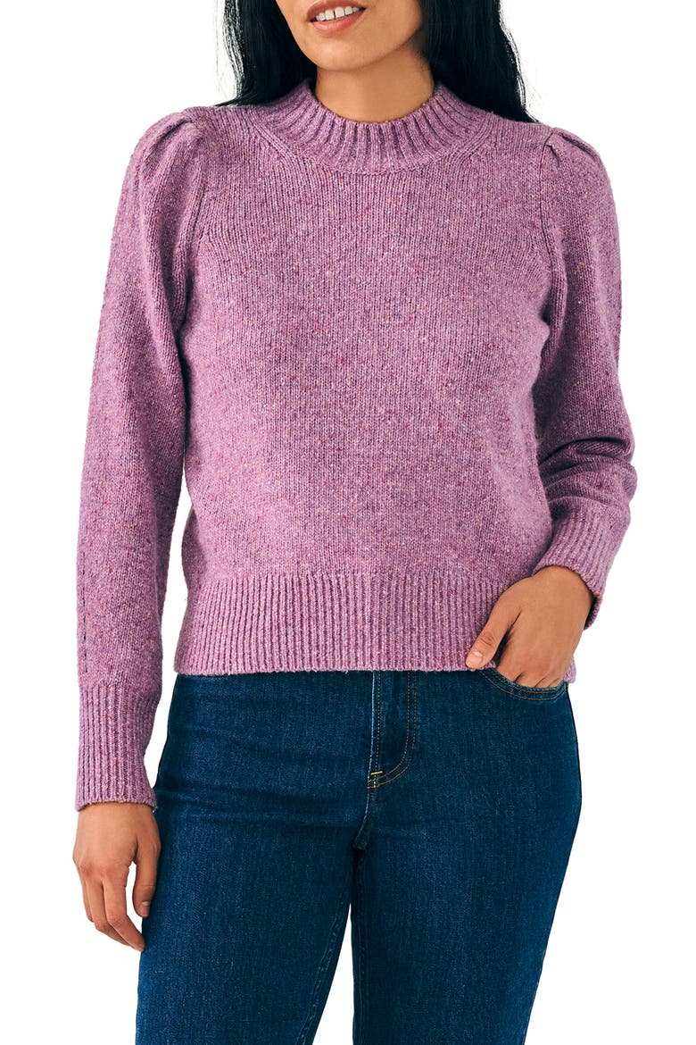 Boone Merino Wool & Alpaca Blend Sweater, Main, color, LAVENDER FROST