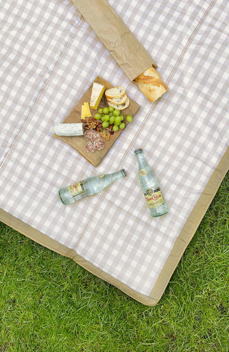 little unicorn 5 x 7 Outdoor Blanket, Alternate, color, Beige Buffalo Check