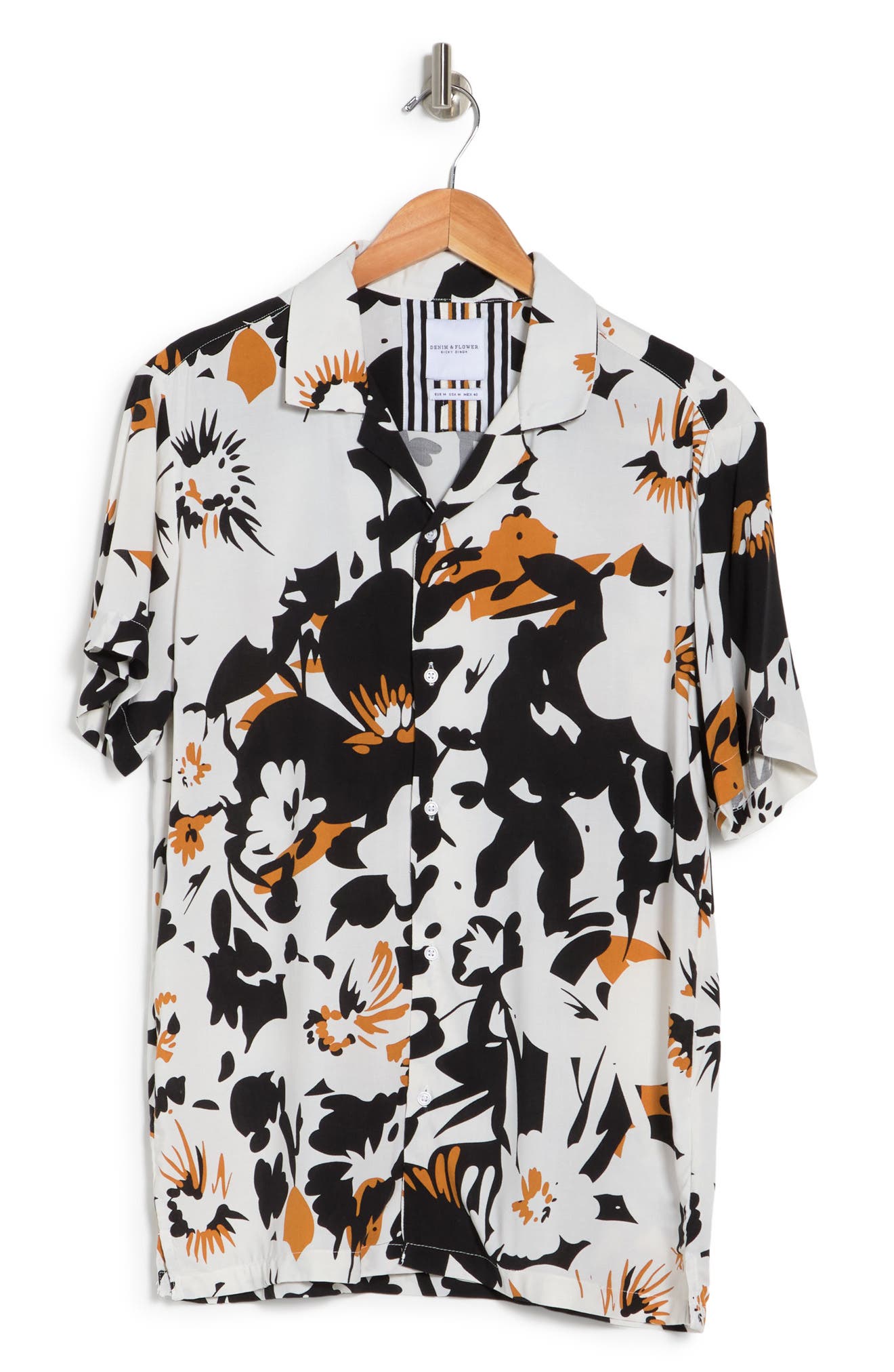 DENIM AND FLOWER Floral Short Sleeve Button-Up Shirt (Men) | Nordstromrack