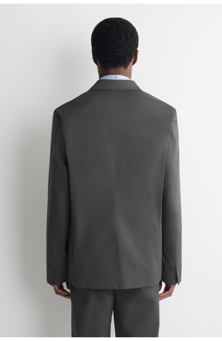 COS Unstructured Slim Cotton Blazer, Alternate, color, Dark Gray