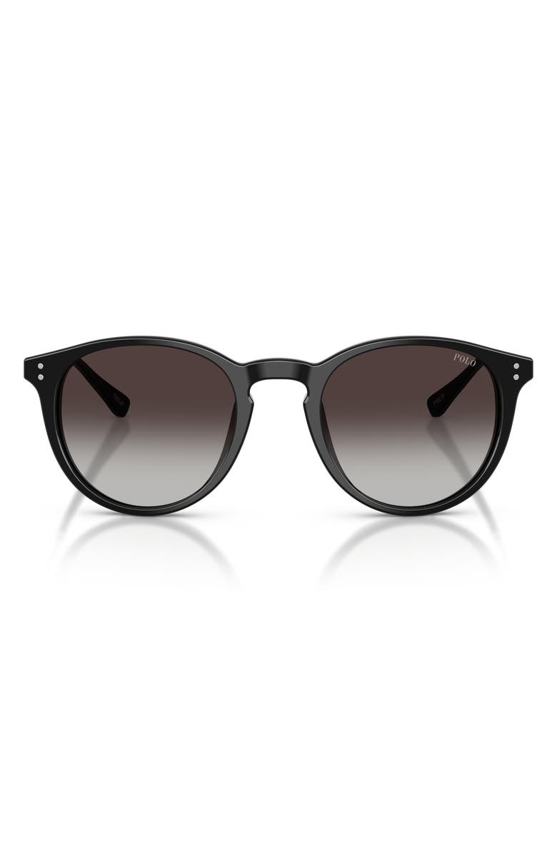 Polo Ralph Lauren 50mm Phantos Sunglasses, Main, color, Black / Light Gradient Black