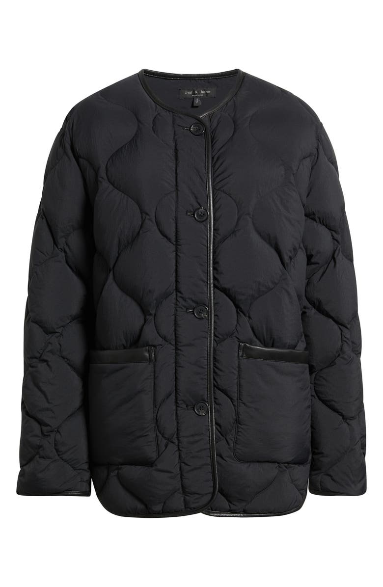 rag & bone Tatiana Down & Feather Fill Quilted Jacket, Alternate, color,