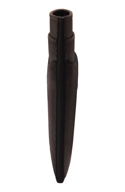 Vince Nappa Leather Card Case In Brown