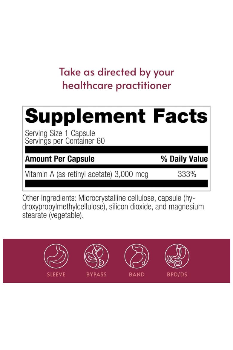 Vitamin A Retinol Acetate Capsules 10000 IU 60 Count, Alternate, color, None