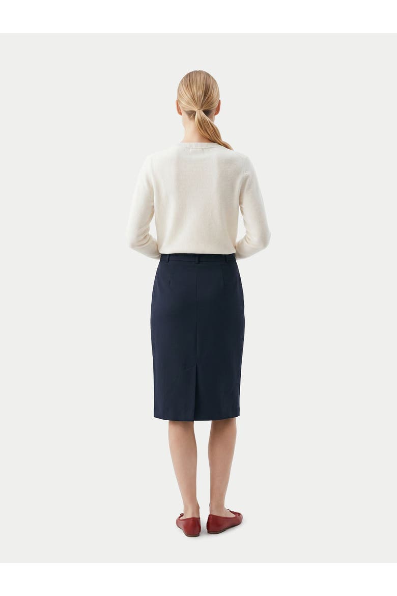 Cashmere Tailored Skirt, Alternate, color, black