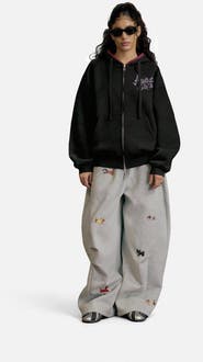 AELFRIC EDEN Boxy Spider Cherry Hoodie