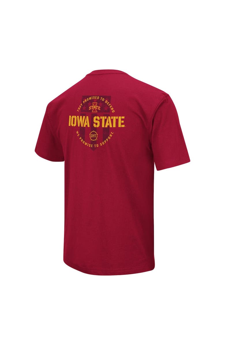 COLOSSEUM Men's Colosseum Cardinal Iowa State Cyclones OHT Military Appreciation T-Shirt, Alternate, color,