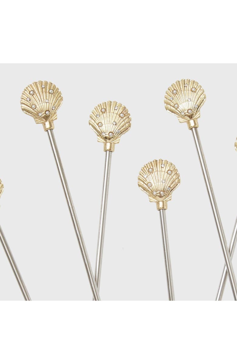 Joanna Buchanan Swizzle sticks, Alternate, color, Silver