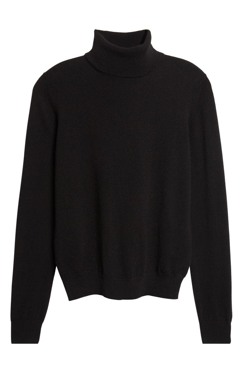 Johnstons of Elgin Iris Cashmere Turtleneck Sweater, Alternate, color, Black
