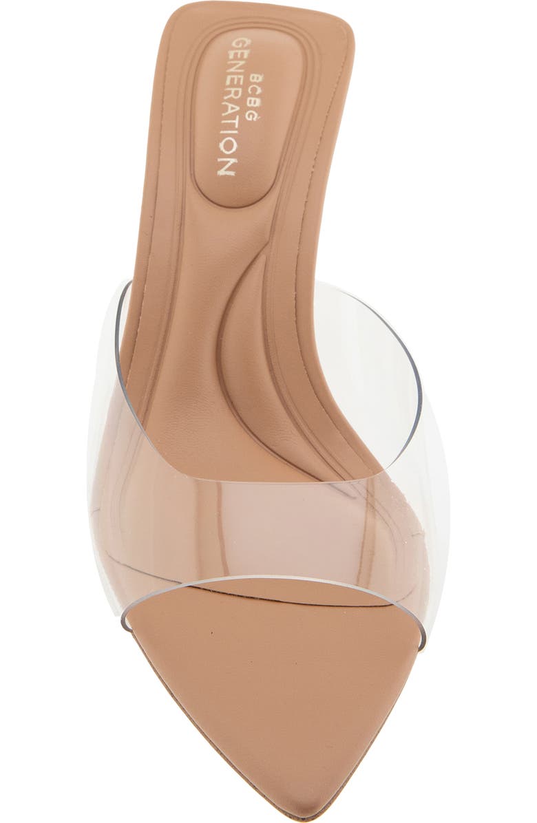 BCBGeneration Ipolo Pointed Toe Sandal, Alternate, color, Clear/ Tan