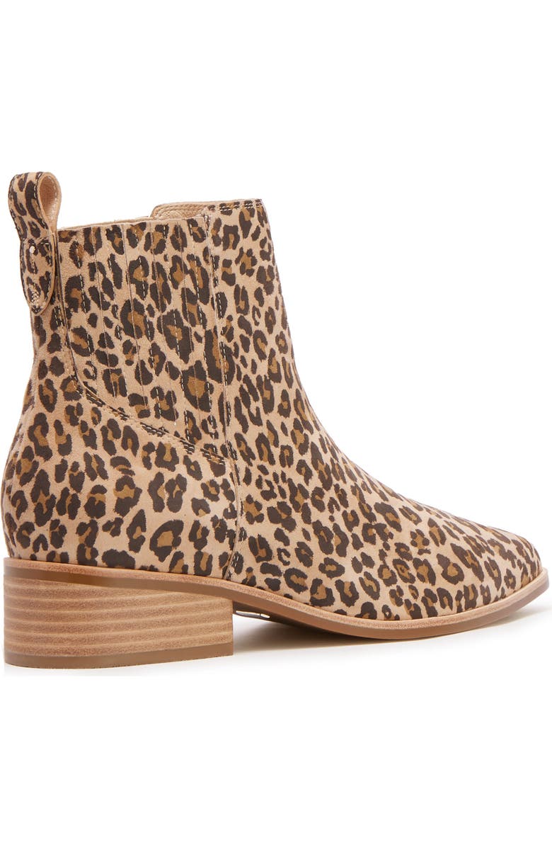 FRANKIE4 Nina Pointed Toe Chelsea Boot, Alternate, color, Camel Leopard Print