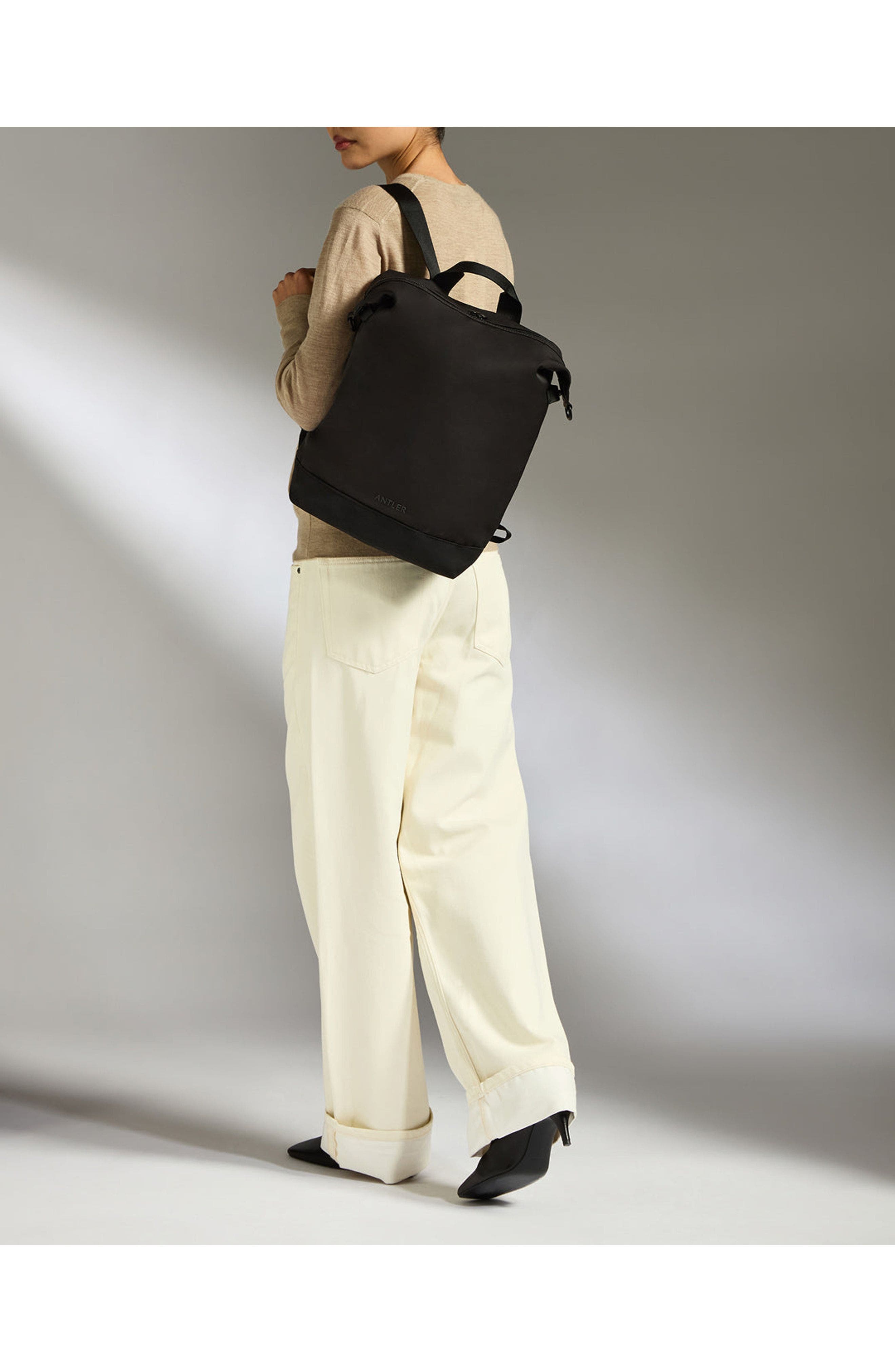 ANTLER Icon 2-in-1 Tote Backpack, Alternate, color, Black