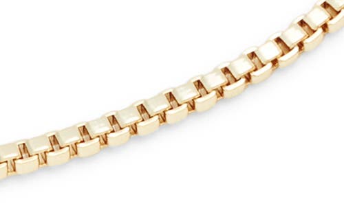 The Sis Kiss The Vivian Box Chain Bracelet In Gold