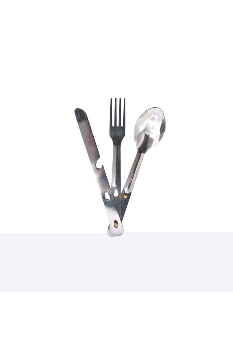 Chomp Cutlery Set, Main, color, Silver