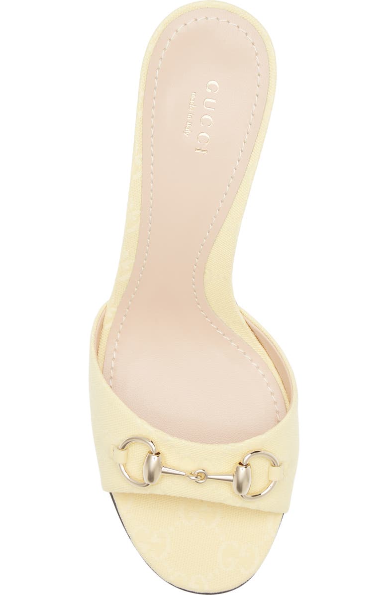 Gucci Erin Horsebit Slide Sandal, Alternate, color, Yellow