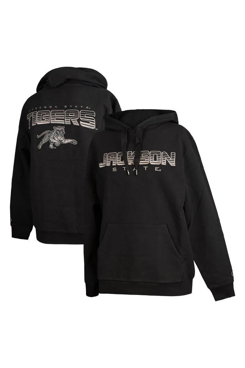 Men's FISLL  Black Jackson State Tigers Puff Print Sliced Pullover Hoodie, Main, color, Black