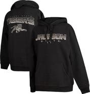 FISLL Men's FISLL  Black Jackson State Tigers Puff Print Sliced Pullover Hoodie