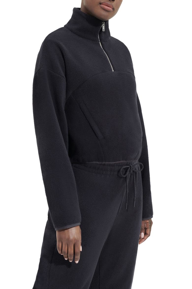 Cassady Micro Fleece Half Zip Top, Alternate, color, INK