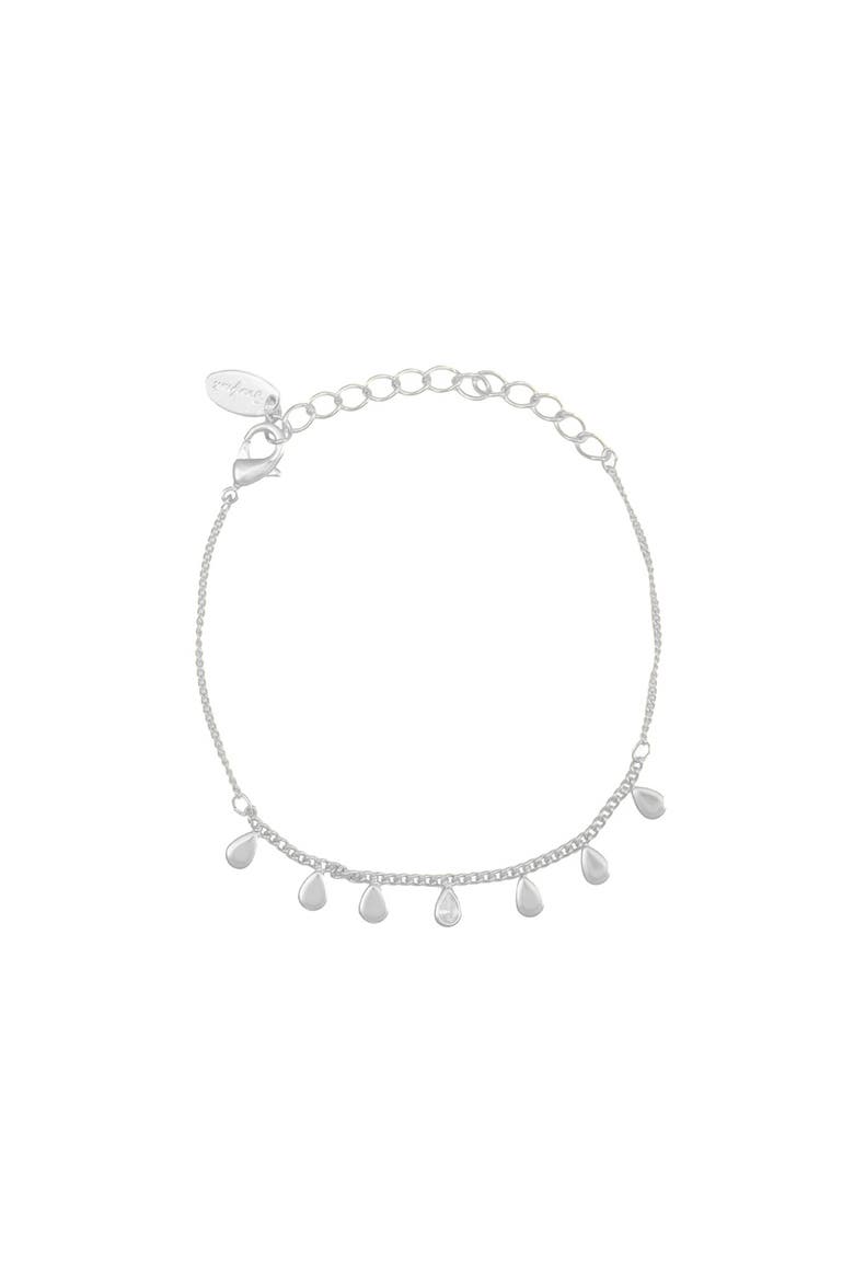 Arya Bracelet Minimalist Black Beaded Statement, Alternate, color, Silver