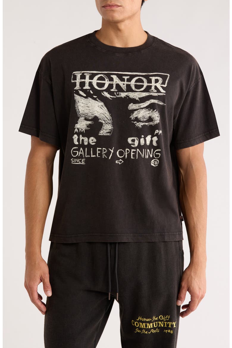 Art That Reflects Graphic T-Shirt, Main, color, BLACK