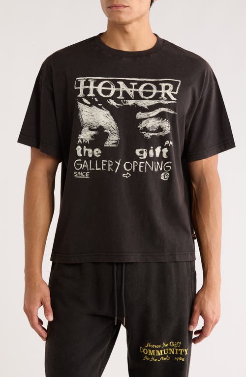 Honor The Gift Art That Reflects Graphic T-shirt In Black