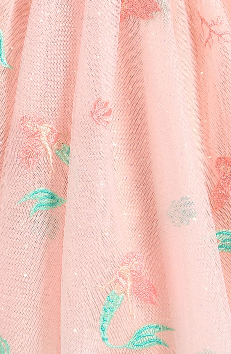 Zunie Mermaid Embroidered Dress, Alternate, color, Peach
