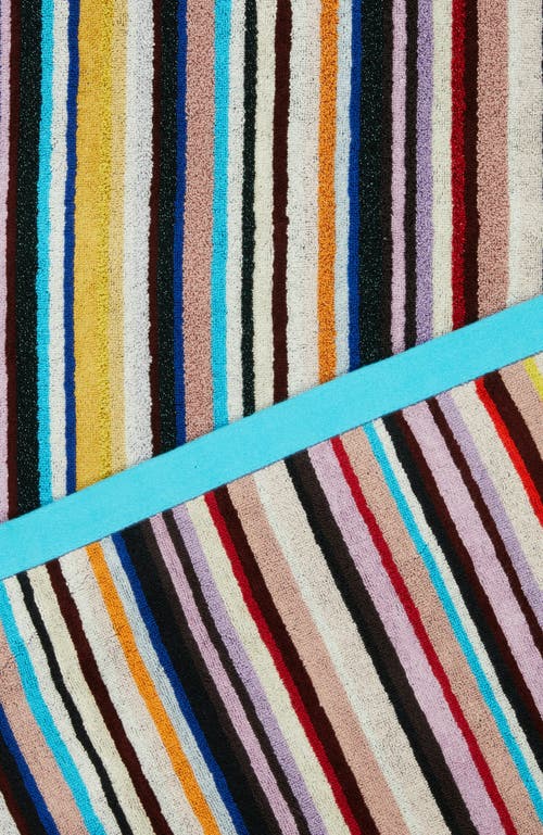Missoni Home Chandler 100x180 Cm Terry Beach Towel With Lurex In Multicoloured