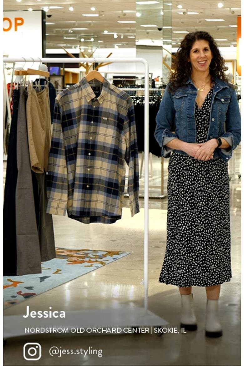 Eden Regular Fit Plaid Stretch Cotton Button-Down Shirt video