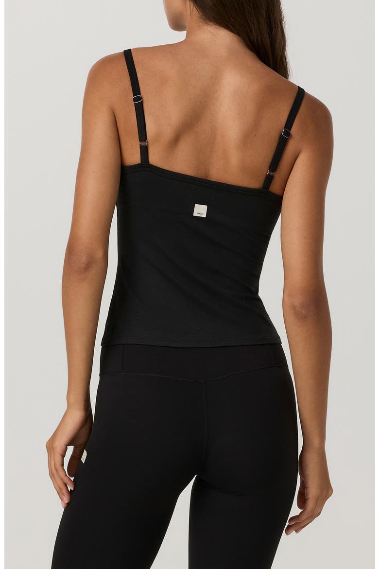 Elevation Square Neck Cami, Alternate, color, BLACK HEATHER