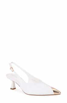 Vianna Cap Toe Slingback Pump