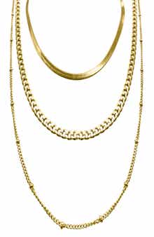 Adornia Water Resistant Layered Chain Necklace