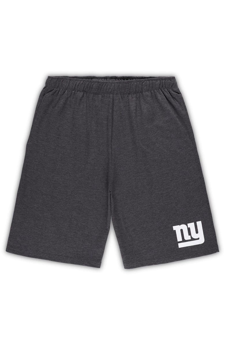 CONCEPTS SPORT Men's Concepts Sport White/Charcoal New York Giants Big & Tall T-Shirt and Shorts Set, Alternate, color, White