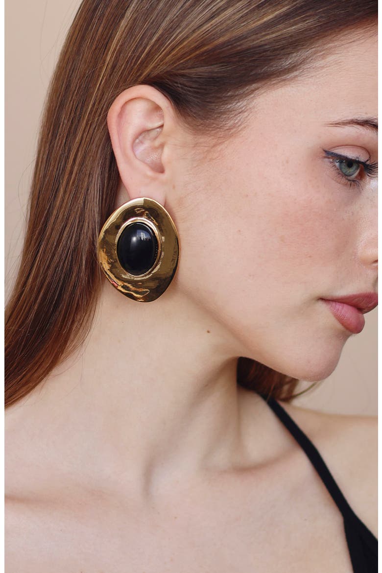 Bonner Earrings, Alternate, color, BLACK