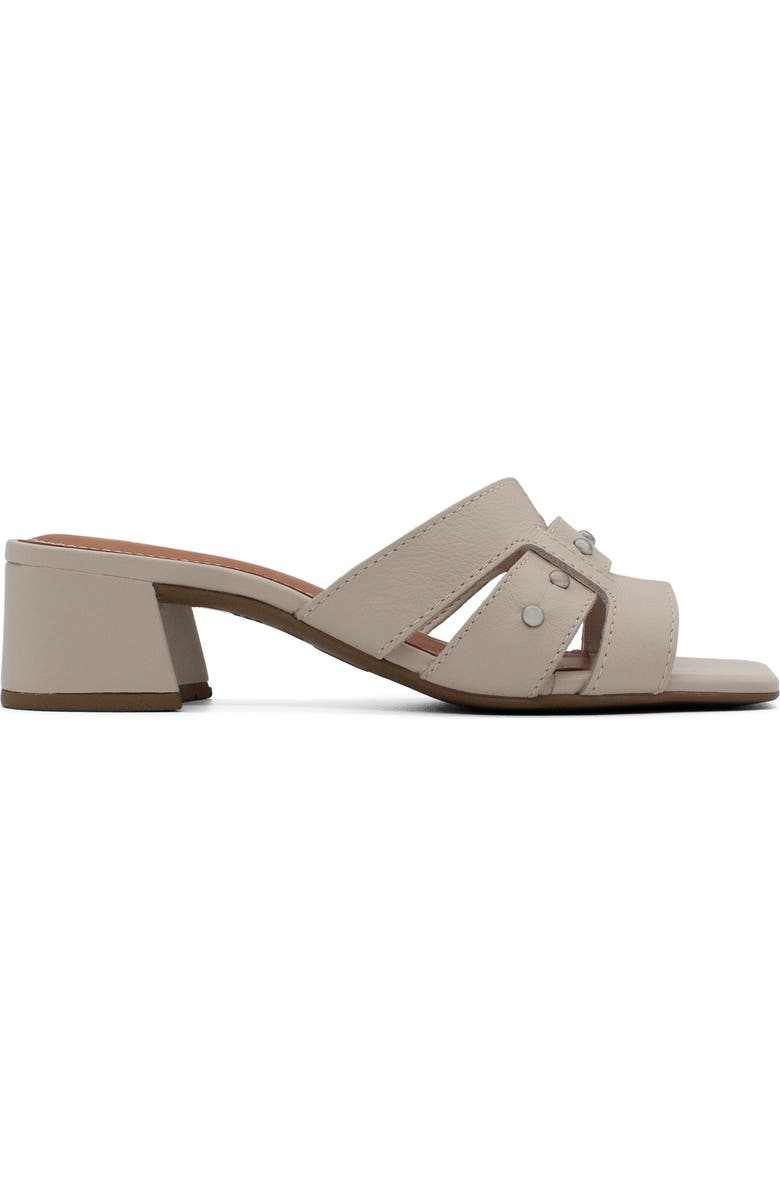 Bottero Studded Leather Slide Sandal, Alternate, color, Off White