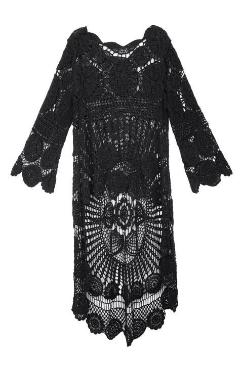 Crocheted High-Low Cover-Up