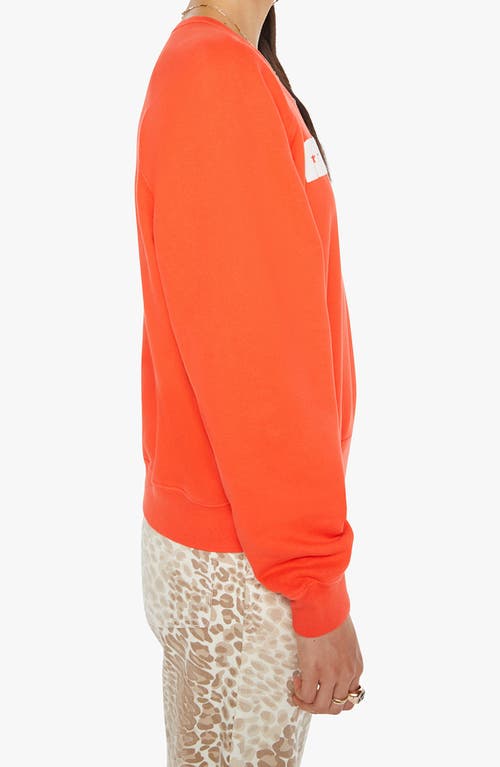 Shop Mother The Biggie Concert Cotton Graphic Sweatshirt In Twinkle