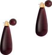 Reiss Perla Polished Teardrop Earrings