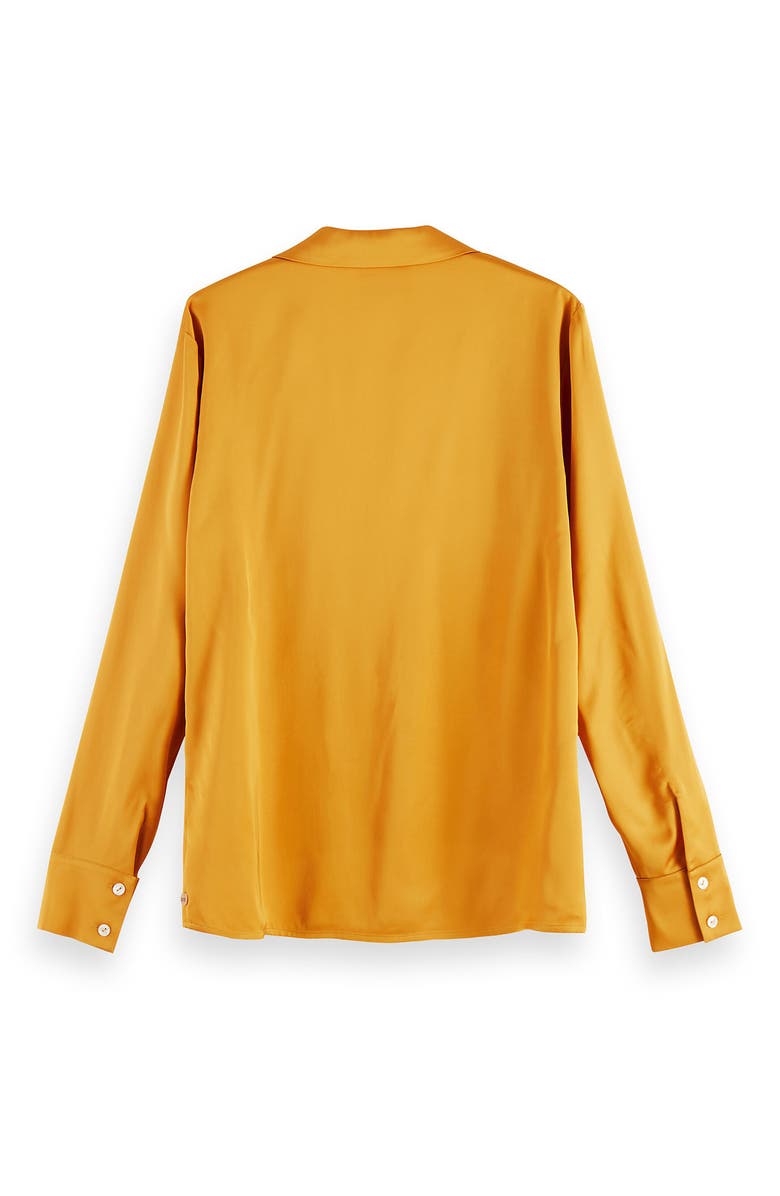 Scotch & Soda Solid Long Sleeve Blouse, Alternate, color,